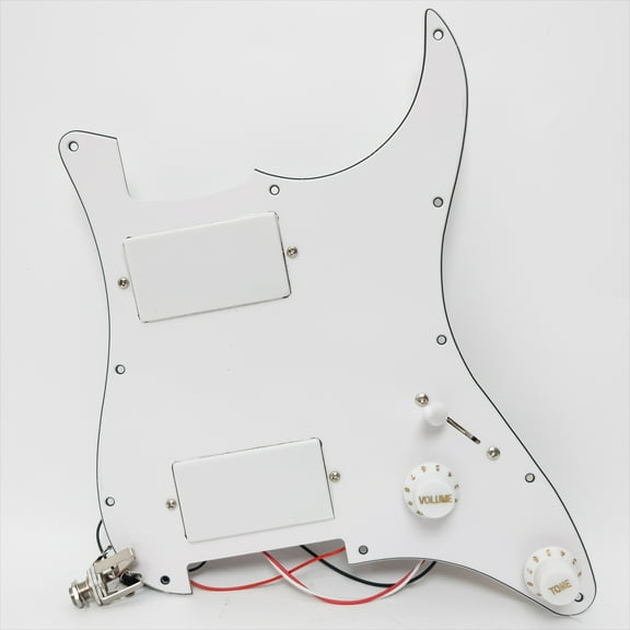 HH Guitar Prewired Loaded Pickguard, with Ceramic & Alnico V Active Humbucker Pickups, for Fender Strat guitar
