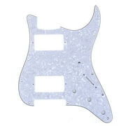 HH Guitar Strat Pickguard Humbuckers for 11 Hole USA/MIM Standard Strat Modern Style White Pearl