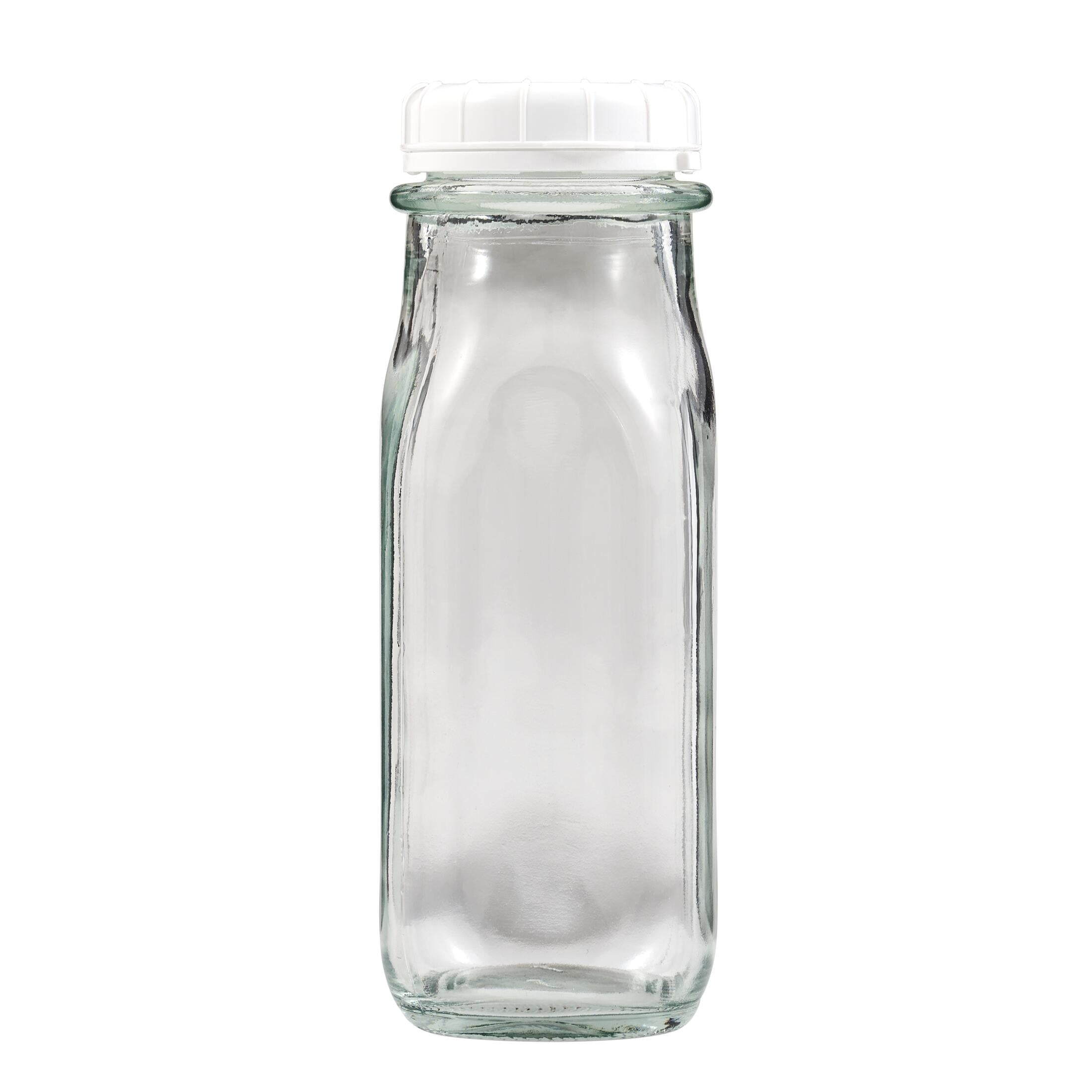 Hello Hobby Glass Milk Bottle Jar, 9.46 oz
