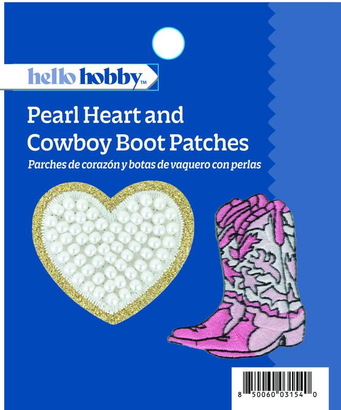 Hello Hobby Pearl Heart and Boot Patches