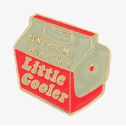Hello Hobby Little Cooler Enamel Pin, Orange