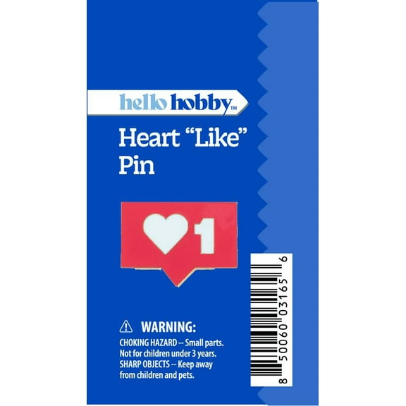 Hello Hobby Heart Like Pin