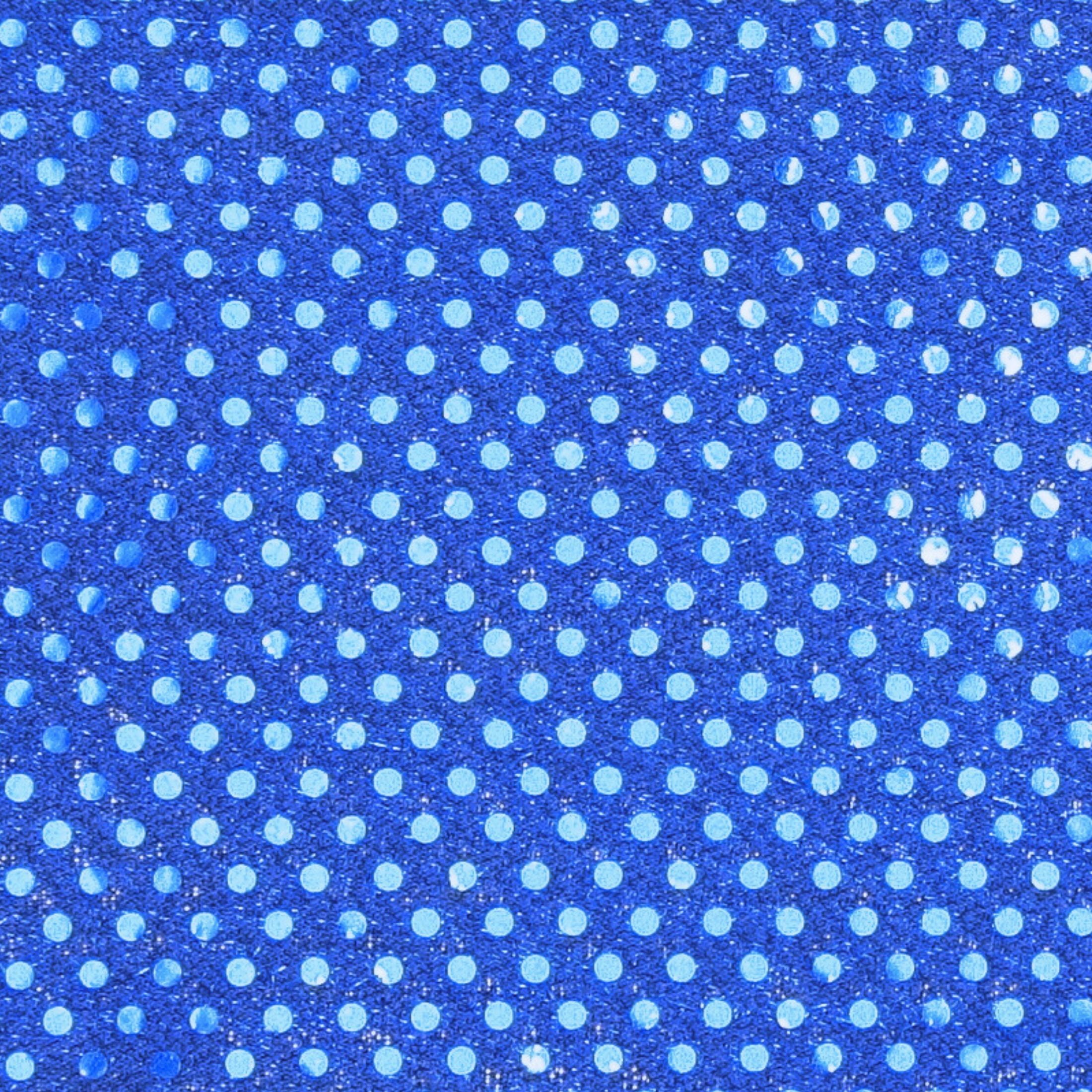 Hello Hobby Small Sequin Precut Sewing & Craft Fabric, Cobalt, 38 in x 72 in, 2 Yards