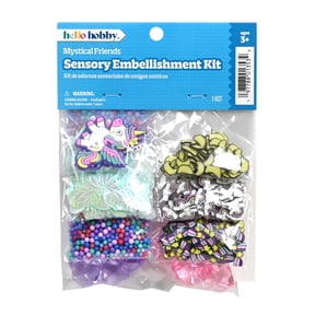 Hello Hobby Sensory Embellishment Kit with Mystical Friends Theme - Multicolor