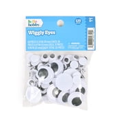 Hello Hobby Assorted Craft Wiggle Eyes 125 Count for Kids Projects