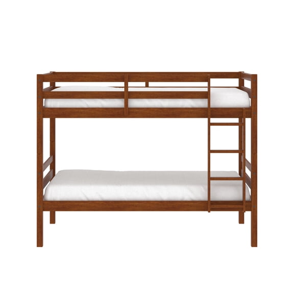 HH2Home Essentials Campbell Wood Twin Over Twin Bunk Bed, Oak