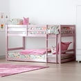 thumbnail image 1 of Living Essentials by Hillsdale Campbell Wood Twin over Twin Floor Bunk Bed, Light Pink, 1 of 13