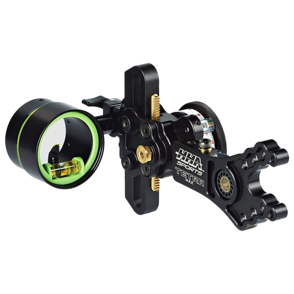 HHA Tetra Max XL5510 Bow Sight, .010 1-Pin 1.75" Scope, Archery Bow Accessory (TMX-XL5510)