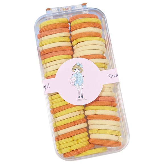 HHBEAUTY 100/60 Pcs Baby Hair Ties, Seamless Cotton Toddler Hair Ties for Girls and Kids, Multicolor Small Soft Hair Elastics Ponytail Holders