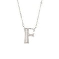 thumbnail image 1 of HHBEAUTY 14K Silver Plated Cubic Zirconia Initial Necklace, Letter Dainty Necklaces for Women, Initial Pendant Necklace Tiny Letter Name Necklaces, Gift for Momen & Mom, 1 of 4