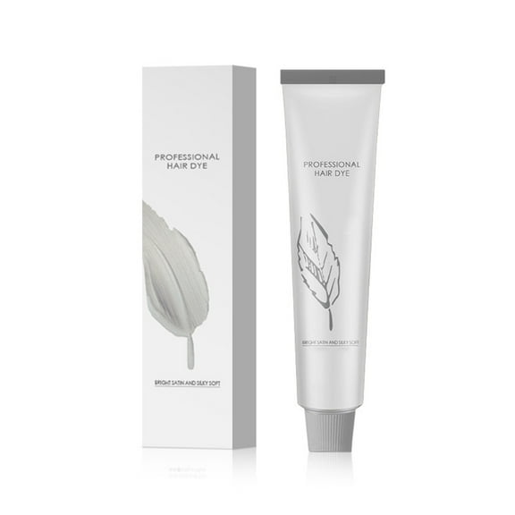 HHBEAUTY 2-in-1 Natural Essence Extract Silver Hair Dye, No Bleaching Silver Grey & Smoke Grey Hair