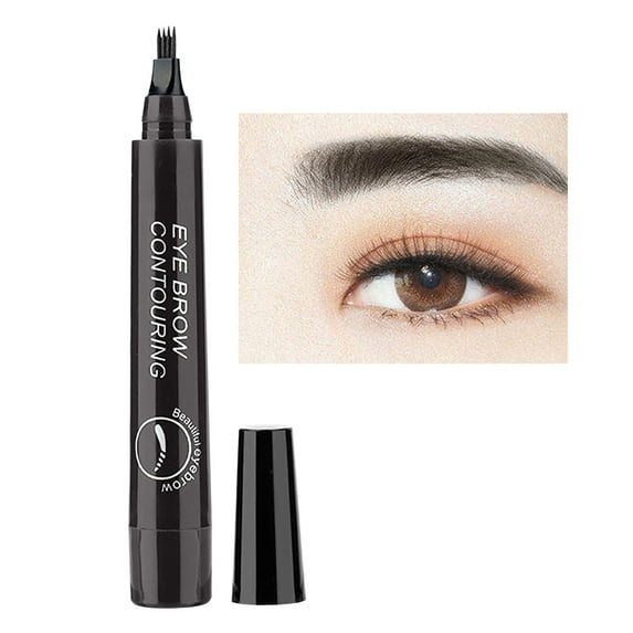 HHBEAUTY 2025 New Microblading Eyebrow Pencil, Upgraded 3D Waterproof 4 Tip Magic Eyebrow Pencil, Natural Gap Filling Eyebrow Makeup Contouring Pen Long-Lasting Fine Stroke Eye Brow Pen