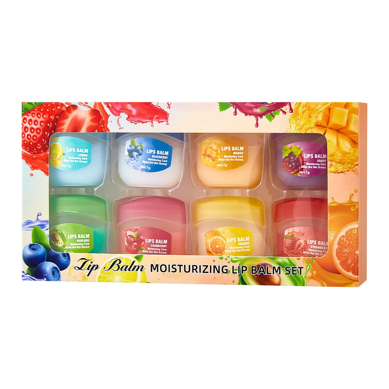 HHBEAUTY, Lip Mask Set, 8 PCS, Moisturizing Hydrating Nourishing