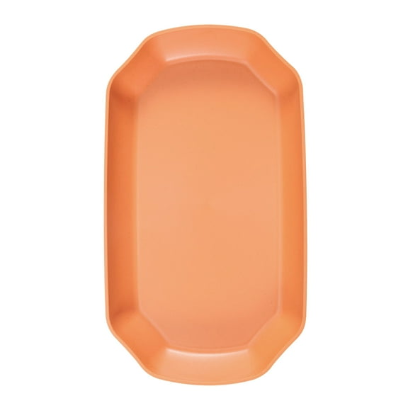 HHBEAUTY Big Octagonal Dinner Plates, 11.4x 6.4x1.6 In Unbreakable Plastic Plates, Reusable Durable Lightweight Salad Plate for Fruits, Desserts, Pasta, Veggies, for Home Fast Food And Cafeterias