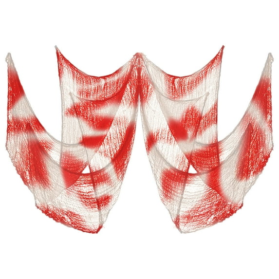 HHBEAUTY Black Halloween Creepy Cloth (30 x 72 Inch), Halloween Gauze, Creepy Gauze for House, Outdoor, Yard and Halloween Decoration Indoor