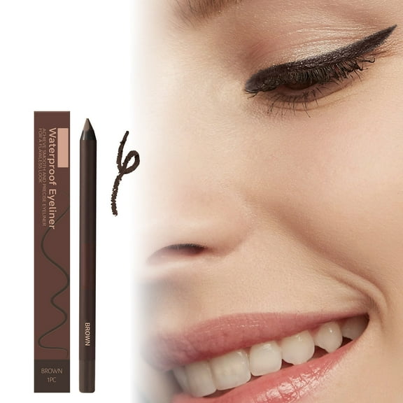 HHBEAUTY Brown Persona Eyeliner Pencil Waterproof, 24H Waterproof Eyeliner Duo Sharpenable Eye Pencil, No Smudging, Fading, Smooth And Easy To Color