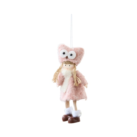HHBEAUTY Christmas Hanging Plush Doll, Christmas Tree Door Wall Hanging Ornaments, Plush Doll Crafts Elves Pendants for Xmas Home Party Decoration