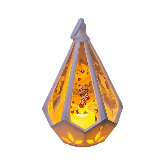 HHBEAUTY Christmas Mini LED Lanterns, Hanging Lanterns for Tree Home Decor, Outdoor and Indoor Portable Night Lanterns, Handheld Lamp