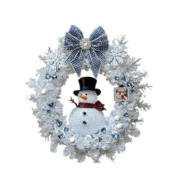 HHBEAUTY Christmas Snowman Shaped Hanging Acrylic Flat Diamond Pendant for Christmas Tree Hanging Decoration, Christmas Home Decor and Gift