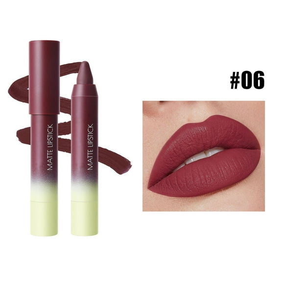 HHBEAUTY Crayon Matte Longwear Lipstick, Moisture Smooth Color Stick Ultimate Lip Crayon for Makeup Collection - Waterproof Velvet Lipgloss
