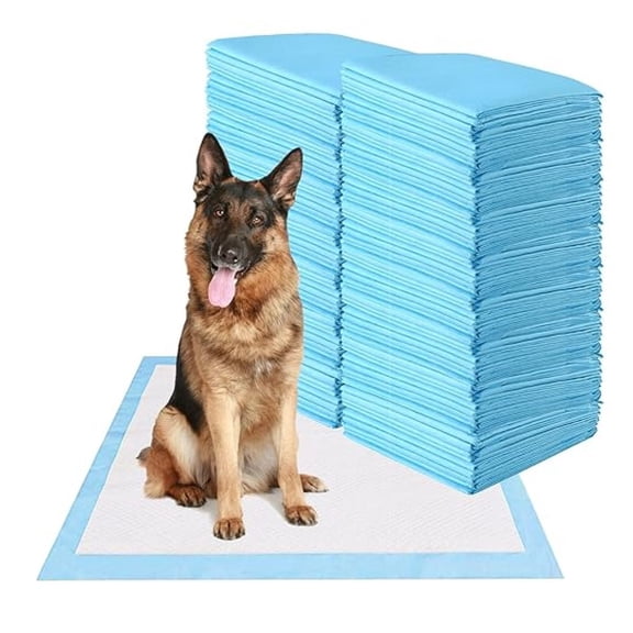 HHBEAUTY Dog Pee Pads 150 Count, 30''x30'' Dog Potty Pads, Powerful Absorbency, 5-Layer Design, Leak-Proof Disposable Pet Piddle Training Pad for Medium to Large Dogs Doggie Cats Rabbits