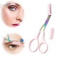 thumbnail image 1 of HHBEAUTY Eyebrow Trimmer Scissor, New Non-Slip Eyebrow Cutter Hair Removal Eyebrow Scissors Makeup Tool, Eyebrow Scissors with Comb Precision Eyebrow Trimming Scissors for Men Women Gifts, 1 of 3