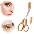 thumbnail image 1 of HHBEAUTY Eyebrow Trimmer Scissor, New Non-Slip Eyebrow Cutter Hair Removal Eyebrow Scissors Makeup Tool, Eyebrow Scissors with Comb Precision Eyebrow Trimming Scissors for Men Women Gifts, 1 of 3