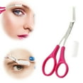 thumbnail image 1 of HHBEAUTY Eyebrow Trimmer Scissor, New Non-Slip Eyebrow Cutter Hair Removal Eyebrow Scissors Makeup Tool, Eyebrow Scissors with Comb Precision Eyebrow Trimming Scissors for Men Women Gifts, 1 of 3