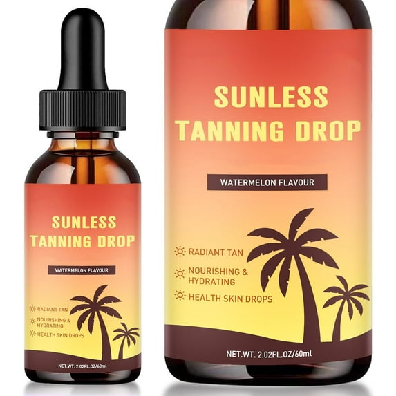 HHBEAUTY Facial Self Tanning Drops, Tanning Drops for Face & Body, Gradual Bronzing Effect, Lightweight Tanner for Sensitive Skin, Natural Sun-Kissed Glow