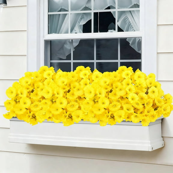 HHBEAUTY Fall Artificial Flowers for Outdoors,UV Resistant Fall Flowers Outdoor,Not-Fading Faux Fall Flowers for Outdoor Planters Front Door Porch Yard Patio Garden Home Decor