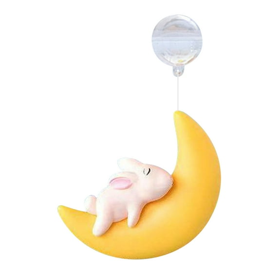 HHBEAUTY Floating Aquarium Decorations, Moon Safe Exquisite Cute Moon Animals Decor, Aquarium Decor Accessories for Small Floating Betta Fish Toys