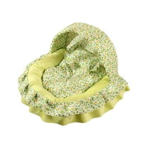 HHBEAUTY Floral Dog Bed Washable Cat Princess Couch Soft Plush Pet Sofa Nest Mat Snuggle Kitten Puppy Cave Beds Cute Cozy Kitten Doggy Kennel Cushion Small Medium Dogs Cats Sleeping Pad