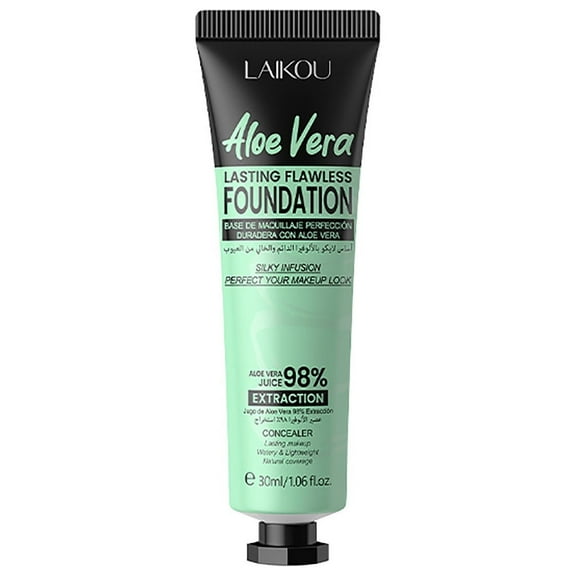 HHBEAUTY Foundation Make Up,Skincare Infused With Aloe Leaf And Vitamin E,Medium to High Coverage Liquid Foundation,Foundation Vegan