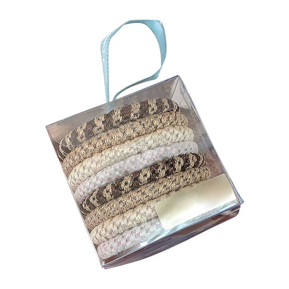 HHBEAUTY Hair Ties No Damage, 8pcs Strong Elastic Ponytail Holders for Thick Hair with Gentle Hold, Braided Hair Bands for Women Girls, Elastic Hair Accessories