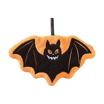 HHBEAUTY Halloween Hand Towels - Halloween Bat Bathroom Towels with Hanging Loop Absorbent Coral Fleece Bathroom Hand Towel Soft Thick Dish Cloth for Kitchen Home Decors Holiday Party Gift