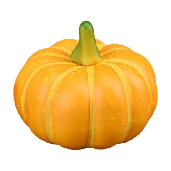 HHBEAUTY Halloween Plastic Artificial Pumpkin DIY Fake Fruit Vegetable Decoration Simulation Plant for Table Kitchen Family Decoration Bar, Halloween Pumpkin Photography Stage Props