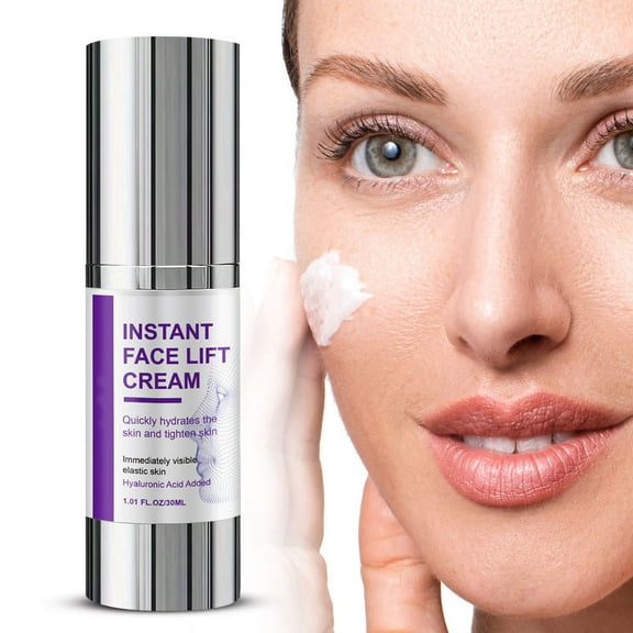 HHBEAUTY Instant Face Lift Cream, Lift Tightening Cream with Plant Extract, Anti-Aging Serum for Neck & Eyes, Smooths Fine Lines, Wrinkles & Firms Loose Skin, Reduces Puffiness