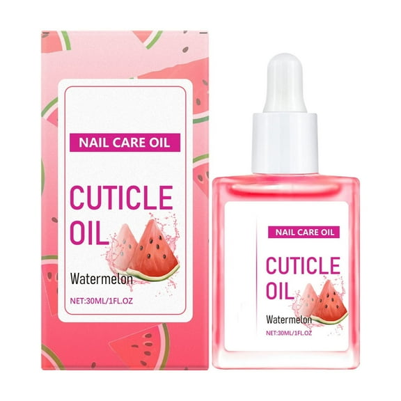 HHBEAUTY Jojoba Cuticle Oil for Nails: Watermelon Organic Nail Oil with Vitamin B & E - Moisturizes Repairs and Promotes Nail Growth - Prevents Dryness Hangnails and Chapped Skin
