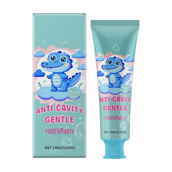HHBEAUTY Kids Nano Hydroxyapatite Toothpaste Fluoride Free, SLS-Free, Remineralizing - Dentist Formulated - Bubblegum Berry