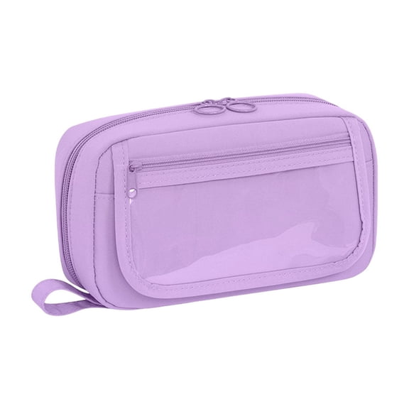 HHBEAUTY Large Pencil Case High Capacity Holder Box Storage bag Desk Organizer Marker Pouch