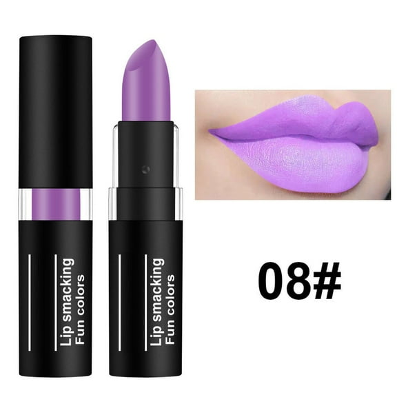 HHBEAUTY Light Purple Matte Lipstick for Women - Pigmented Lip Crayon & Face Paint Stick for Everyday Halloween Birthday Party Wear, Vegan & Cruelty-Free, Full-Coverage Matte Lipstick