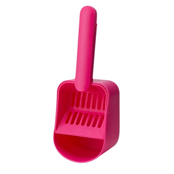 HHBEAUTY Litter Scooper Super Sturdy, Cat Litter Scooper Long Handle, Cat Litter Scooper with Holder Non-Sticky, Pet Litter Scoop for Pine, Crystal,Tofu Litter, Cat Scooper for Litter Box