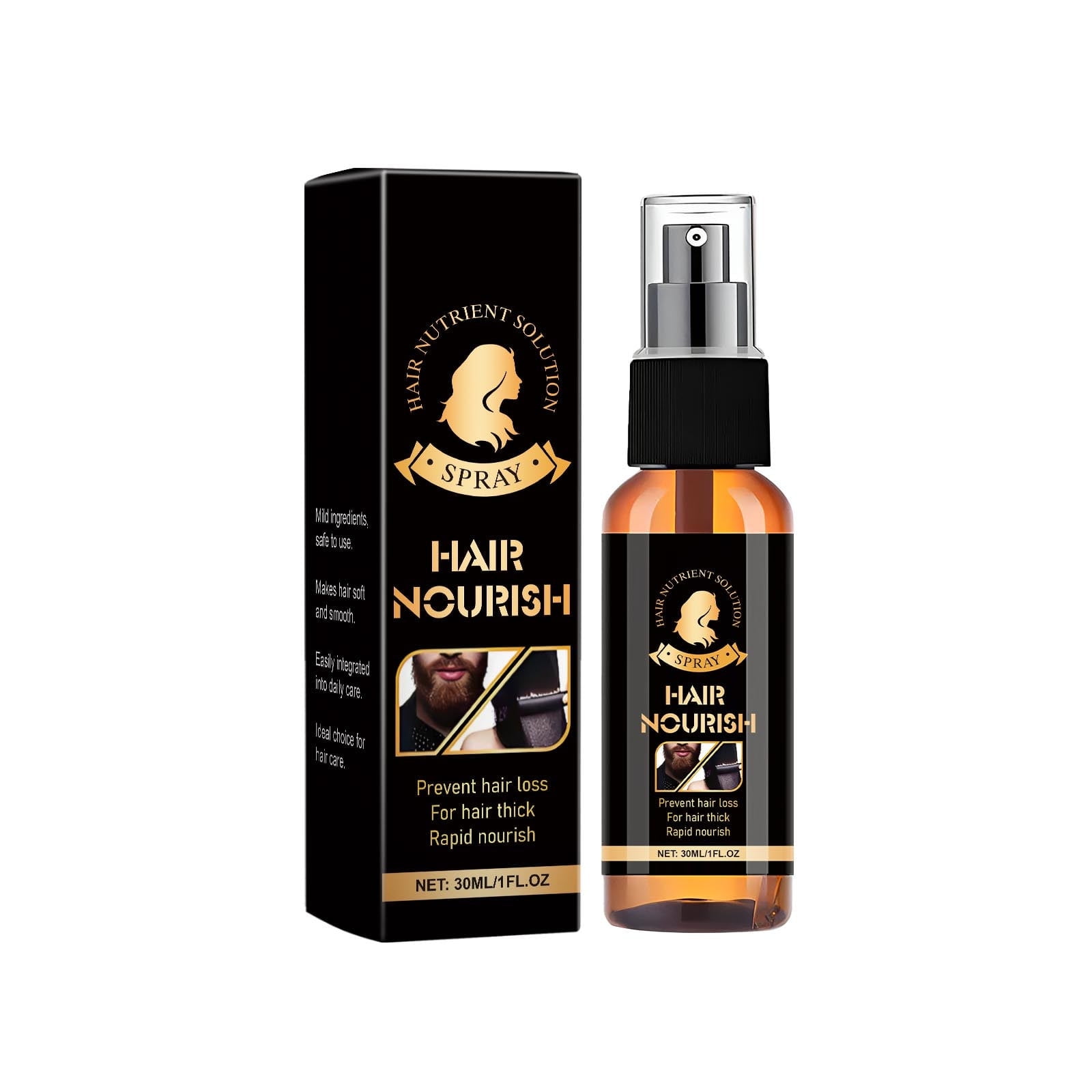 HHBEAUTY Mens Beard Oil - Subtle Fragrance - Deeply Moisturizes and Softens Your Beard and Adds a Natural Shine - Naturally Derived with Shea Butter and Argan Oil