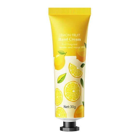 HHBEAUTY Moisturizing Hand Cream for Dry, Cracked Hands, Nails and Cuticles - Anti-Aging Skin Moisturizer with Vitamin E, Shea Butter and Ceramides, Lemon Flavor