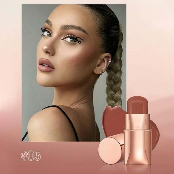 HHBEAUTY Multi Stick, Matte Blush, Travel-Sized Luxuriously Creamy & Blendable Color For Eyes, Lips & Cheeks, Vegan & Cruelty-Free