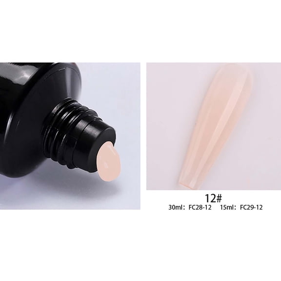 HHBEAUTY Nail Extension Gel, Star Extension Builder Nails Gel Multiple Colors Clear Pink Glitter Slip Solution Nail Extension Gel Brush Manicure Gift for Women