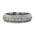 thumbnail image 1 of HHBEAUTY New 6Mm Wide Moissanite Wedding Band Solid Silver Ring Eternity Rings For Women Gifts Decoration Jewelry Luxury With You Accessories Trendy Creative Best Gift, 1 of 9