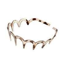 HHBEAUTY New U Shape Fashion Tooth Hair Comb Headband, High Cranium Head Bands for Women's Hair, Reversible Korean Headbands with Teeth for Women