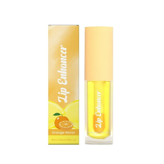 HHBEAUTY Non-sticky Lip Oil, Moisturizing Glossy/Shiny Lip Gloss Oil PlumpingTint, Hydrating Lip Gloss Lip Balm, Long Lasting Nourishing Vitamin C Fruit Flavoure Lip Oils, Orange