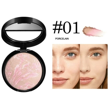 HHBEAUTY Oil Control Face Pressed Setting Powder,Jelly Face Pressed Powder,High Gloss Makeup Powder, Flawless Longlasting Finishing Lightweight Waterproof Balm,Powder Free Delicate & Skin-friendly